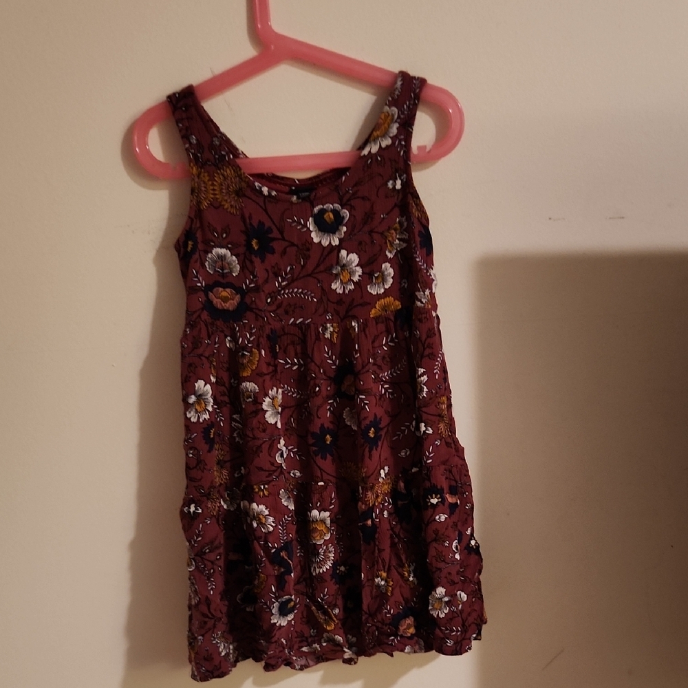 Art Class Red Sleeveless Scoop Neck Sundress